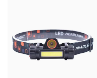 مصباح رأس صغير قابل للشحن بمنفذ USB 9x6.5x6.5سنتيمتر